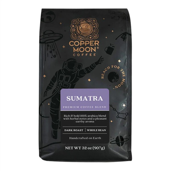 FixtureDisplays Copper Moon Sumatra Blend Whole Bean Coffee 2 lb.