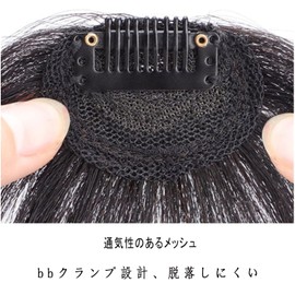 Bangs Wig, Hair Extension, Bangs Part Wig, Women's, Hair Extension, Realistic, Natural, Cute, Fashionable, Popular, Lightweight, Cute, Hair Accessory, Hair Arrangement (Light Black)