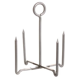 KitchenCraft Baked Potato Stand, Aluminium, 12 x 14.5 cm, Silver