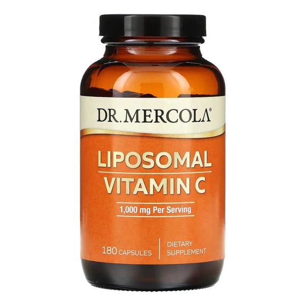 Dr. Mercola Liposomal Vitamin C 1000mg (180 Capsules) - Antioxidant