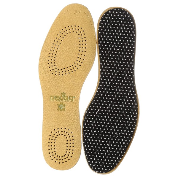 Pedak Insole Cushion, Shock Absorption, Deodorizing, Moisture Wicking, Breathable, Lightweight, Thin, Shoes, Leather, Full Insole, Beige, beige