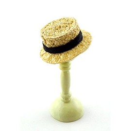Melody Jane Dollhouse Men's Straw Hat Handmade Accessories
