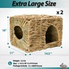 HERCOCCI Extra Large Grass House for Rabbit, Foldable & Comfortable