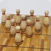 YDDS Shuffleboard Bowling Pin Set with 10 Pcs Premium Hardwood