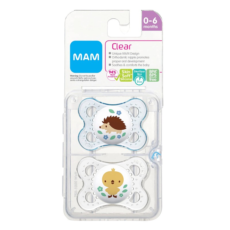 MAM Original Baby Pacifier, Nipple Shape Helps Promote Healthy Oral