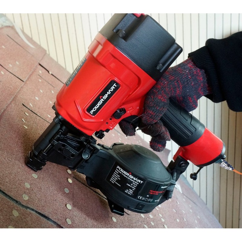 PowerSmart PS6110 Pneumatic 15-Degree Coil Roofing Nailer