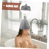VICASKY 1 Set Comfortable Sauna Hat Set of Water Absorbent