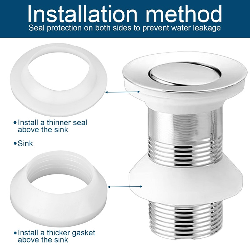 4pcs Universal Basin Drain Gasket, Silicone Seals Drainage Ring Bathroom