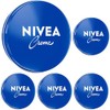 NIVEA Creme Dose Universalpflege, klassische Feuchtigkeitscreme für alle Hauttypen, reichhaltige Hautpflege mit hautverwandtem Eucerit (30 ml) (Packung mit 5)