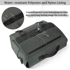 Messenger Bag for Men 15.6 Inch Water Resistant Laptop Briefcase Large Satchel Shoulder Bag Work Office College Computer Laptop Bag Lightweight Crossbody Handbag Cable Organize Bag Set 2pcs, Grey