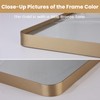 LOAAO 20”X30” Gold Bathroom Mirror, Rounded Rectangle Gold Frame Mirror,