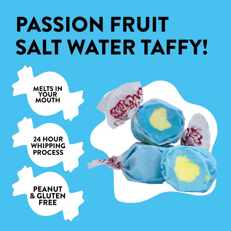 Taffy Town Saltwater Taffy, Passion Fruit, 2.5Lb