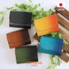 Corocul Mini Wallet, Genuine Leather, Ombre Dye, Doesn’t Fold Bills