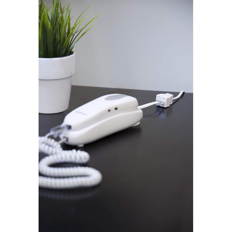 Power Gear White Duplex 4P4C in-Line Adapter, Extender for Home
