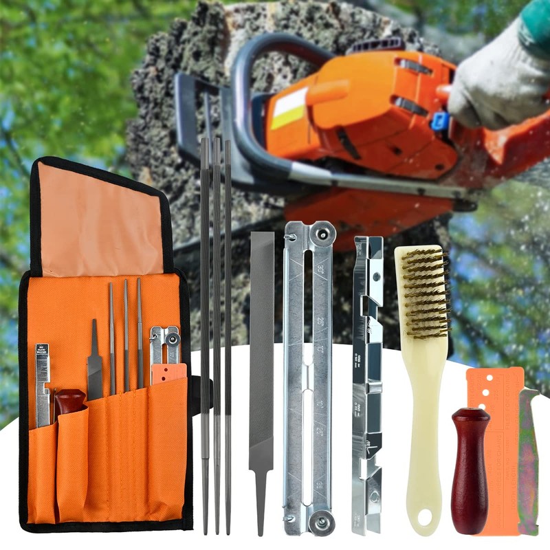 Chainsaw Sharpening Files 4.0/4.8/5.5mm 11PCS Set Saw Chain File Chainsaw