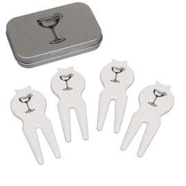 Azeeda 'Cocktailglas mit Limette' Golf Divot Werkzeug Geschenkset (GO00064382)