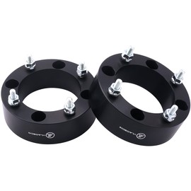 VLAOSCHI Black Forged 4x137 to 4x156 ATV Wheel Adapters 2 Inch with 12x1.5 Studs Compatible with Kawasaki Can-Am Bombardier 4 Lug 4/137 to 4/156 for Outlander Commander Renegade Bayou -Pack of 2