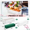 Dandat 4 Set Wood Boxes for Centerpieces 12x4 Inch Rectangle