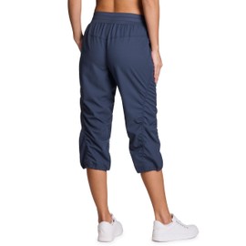 RBX Active Capri Pants for Women Joggers Stretch Lightweight Women’s Casual Pant Vintage Navy XS