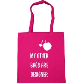 Hippowarehouse My other bags are designer Tote Shopping Gym Beach Bag 42cm x38cm, 10 litres
