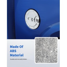 DSWSQ Fit for 2010-2017 Dodge Ram Fuel Gas Filler Tank Door Cap Cover, Chrome Gas Tank Cap Fuel Filler Door Cover Trim Ram for Exterior Accessories(B)