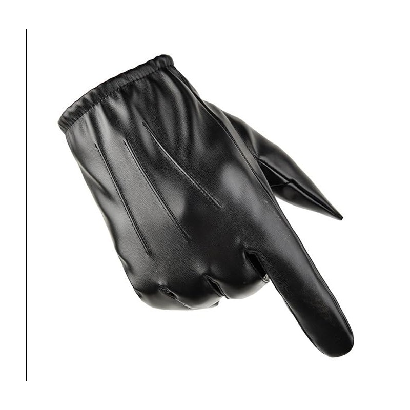 Men's Leather Gloves Touch The Screen Prevent Wind During Driving