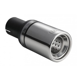 Exhaust Trim Tailpipe 80 mm Round with Absorber Stainless Steel Trim Exhaust Sport Exhaust N1-07 (for 45 mm Connection)