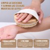 2 PCS Cepillo para Cuerpo, Cepillo corporal de madera con