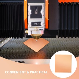 Aramanara 4 Pcs 100 mm x 100 mm Pure Copper Sheets, 1mm Thick Metal Coppers Sheet, Copper Sheet Plate for Crafting, DIY Project, Repair, Industry