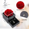 Preserved Real Rose Gifts for Women,Mum,Wife,Eternal Flowers Rose with Heart