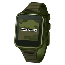 Skechers Kids Camo Smart Watch with Textured Rubber Strap, Games, Camera, and Fitness Tracker – Durable Touchscreen Watch with Alarm, Timer, and Step Counter, Perfect for Active Play and Everyday Wear