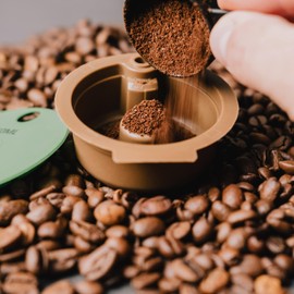 TASSI-GO Reusable Capsule - Refillable Coffee Capsules Compatible with Bosch Tassimo Machines Tassimo Capsules Refillable (2 x 60 ml (Espresso) - Plastic)
