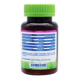 Biotina Colageno Y Vitamina C Vidanat 180 Tabletas