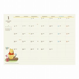 Winnie the Pooh B6 Block Weekly Diary 2025 Winnie the Pooh Witch