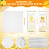 50 Pcs Moist Towelettes Individually Wrapped Scented Disposable Face Towels