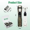 2 Pcs Portable Binder Clip Stapler,Creative Stapleless Stapler No Holes,Push