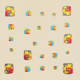 Short Press on Toenails Square Fake Toenail with Yellow Flower Design Matte Acrylic False Toenails Spring Summer Glue on Toenails Reusable Full Cover Artificial Toe Nails for Women Girls 24Pcs