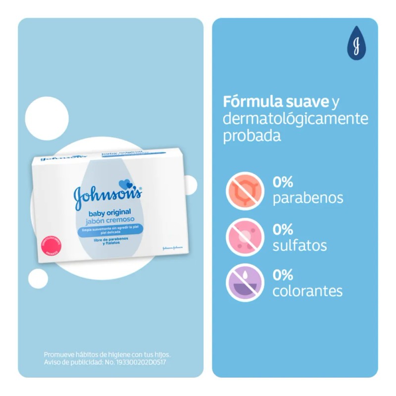 Jabón Cremoso Johnson's Original 75 g