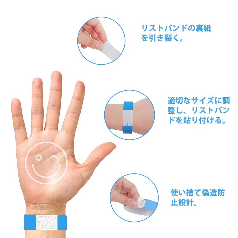 Disposable Wristbands for Events - Counting Reentry - Waterproof, Tear