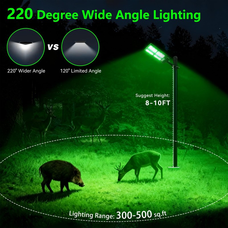 CNOIJUTS Hog Lights for Night Hunting - 18000LM Green Hunting
