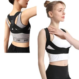 Posture Supporter, Posture Belt, Hunched Shoulders, Hunched Shoulders, Back Support, Beautiful Posture, One-Touch Installation, Easy to Remove, Adjustable, Breathable, Heat Retention, Stretchy
