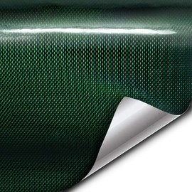 VViViD+ Holographic Weave High-Gloss Vinyl Car Wrap (1.5ft x 5ft, Green)
