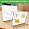 Dry Erase White Board with Stand 16in x 12in, Desktop