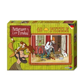 Noris Pettersson Findus 606031343 Bicycle Jigsaw Puzzle 48 Pieces