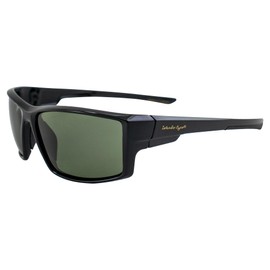 Islander Eyes Belize Polarized Sunglasses for Men or Women Sporty Wraparound Black Frame w/Grey Lens