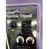 Monoprice 10272 Small Ultra Light Flexible Tripod Black Swivel Head