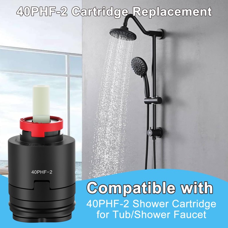 40PHF-2 Pressure Balance ​Cartridg, 40mm Shower Faucet Cartridge Replacement, Compatible