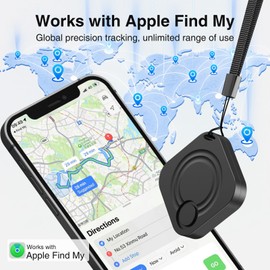 Key Finder Tracker Devices - 2 Pack Bluetooth Item Finders Compatible with Apple Find My (IOS Only 14.5+), IP67 Waterproof GPS Trackers Tag for Wallets, Car, Suitcases, Luggages, Bags
