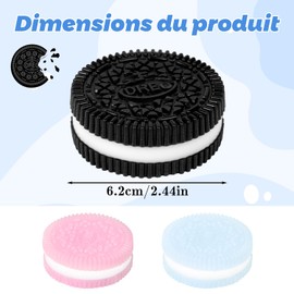 DERAYEE 3-teiliges Keks-Spielzeug, Stressabbau, Squishy Oreo, Anti-Stress-Spielzeug für Kinder und Erwachsene, Fufu Squishy, Entspannungsspielzeug, Anti-Stress