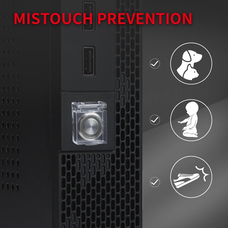 DaierTek 19mm PC Power Push Button Switch Cover Safety Guard